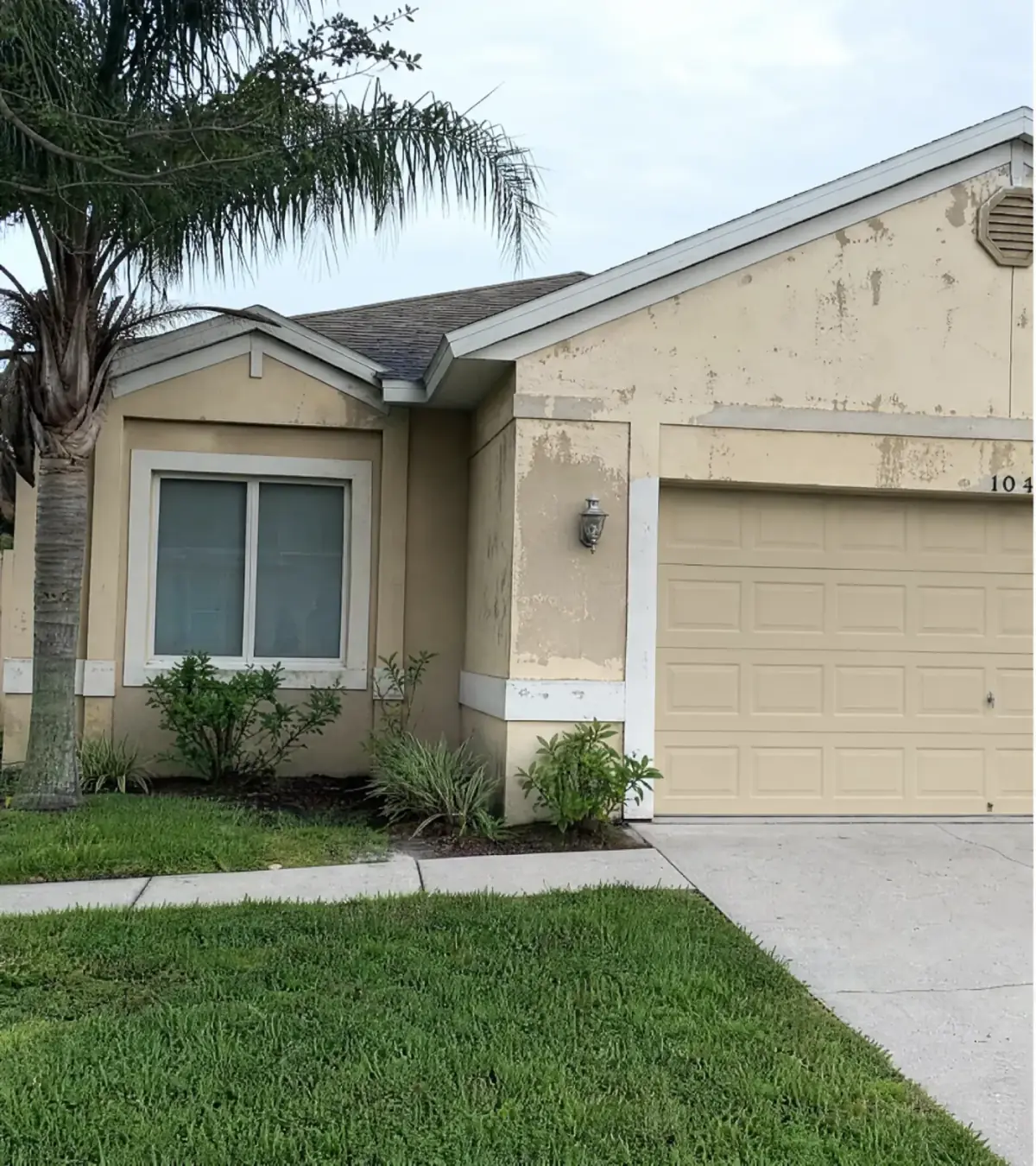 House exterior before painting