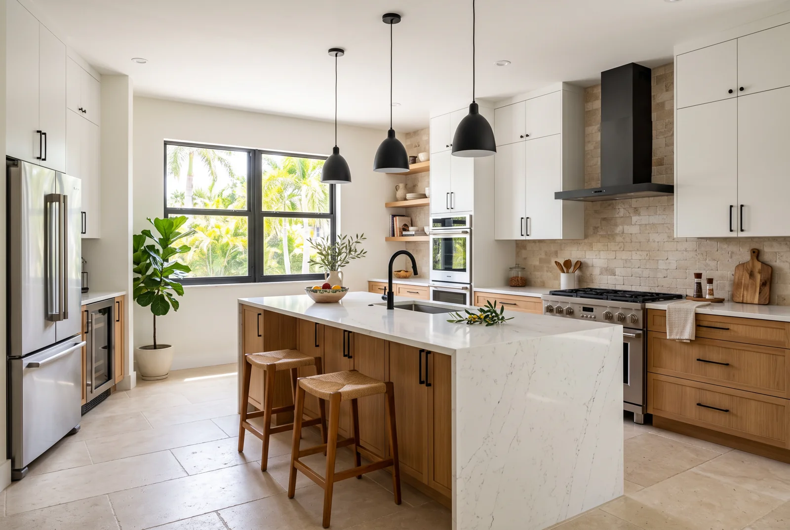 Remodeled modern kitchen