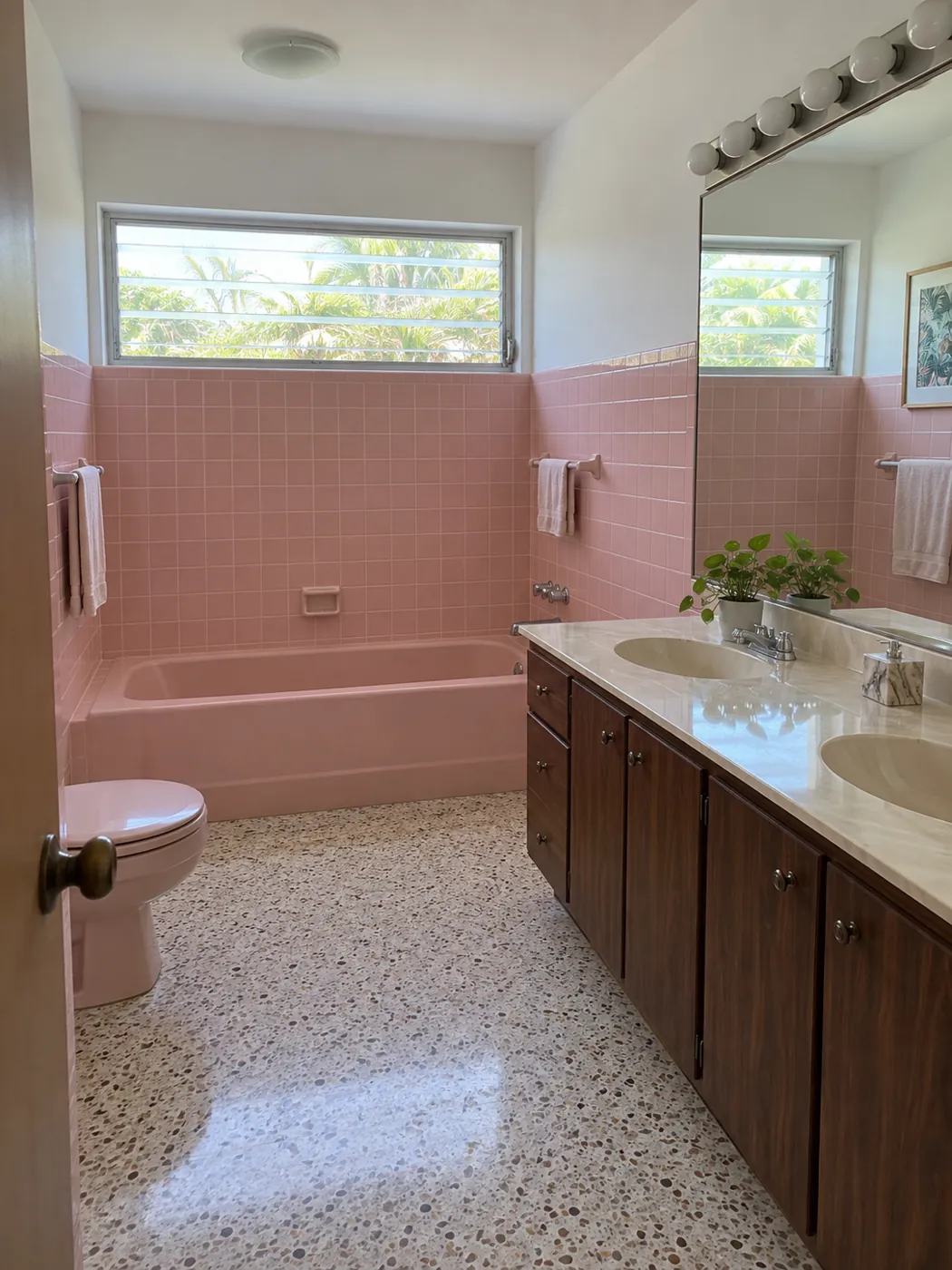 Dated 1970s primary bathroom