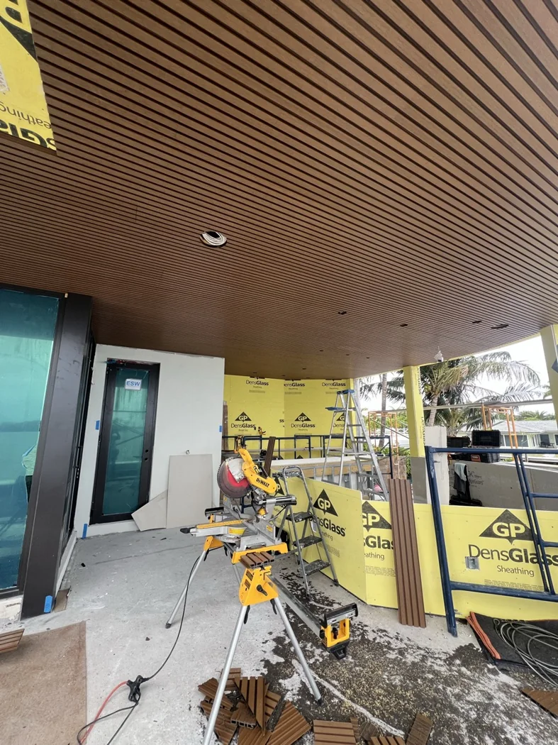 Managed construction project in progress